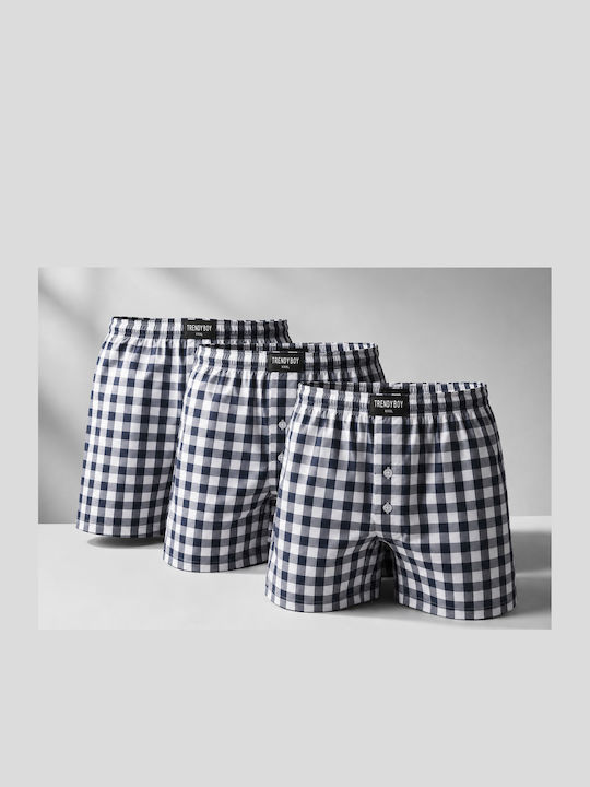 Ανδρικά Μποξεράκια Καρό Καρό 3Pack