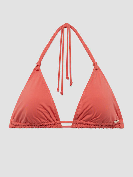 Bikini Τριγωνάκι D Cup με Ενίσχυση Coral