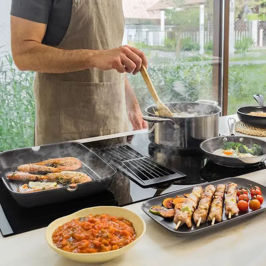 Cecotec Plită cu Inducție Autonomă cu Hotă și Funcție de Blocare 79.8x51.8 cm Sticlă Neagră