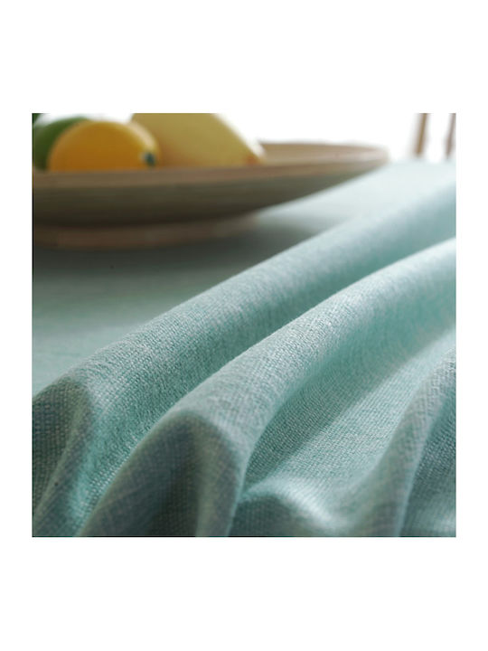 FRIPIA Linen Turquoise Tablecloth 140x250cm