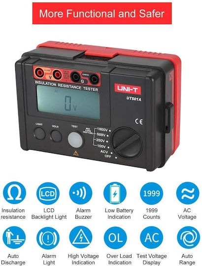Uni-T UT500 Ψηφιακός Μετρητής Μόνωσης