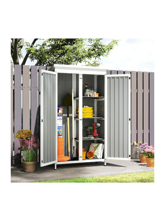 Doppelflügeliger Hölzener Außenschrank 94x43x166cm