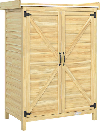Double-leaf Wooden Cabinet 71.5x39x95 cm
