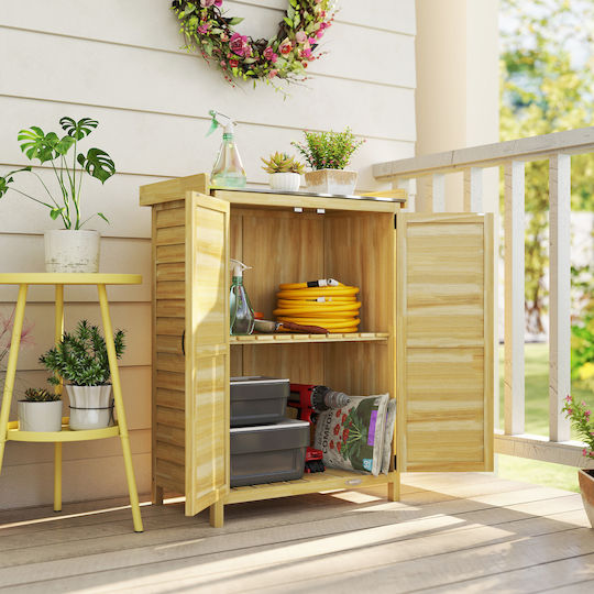 Double-leaf Wooden Cabinet 71.5x39x95 cm