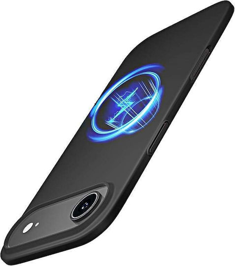 Husă Tip Back Cover iPhone 17 Air Compatibil Cu Magsafe Silicon Mat Negru