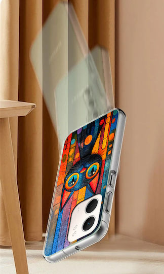 Case Oppo A5x Photo Case Back Cover Cat + 9h Glass