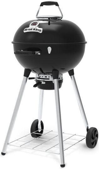 Broil King Rostfreier Stahl Holzkohlegrill Kessel mit einem Deckel und Thermometer 57x57cm