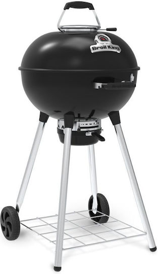Broil King Rostfreier Stahl Holzkohlegrill Kessel mit einem Deckel und Thermometer 57x57cm