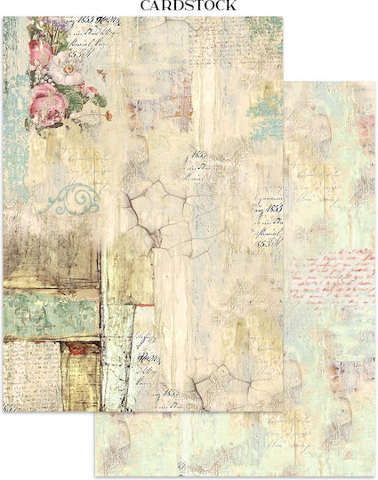 Junk Journal Αυτοκόλλητα Cut-outs Backgrounds Wonderland