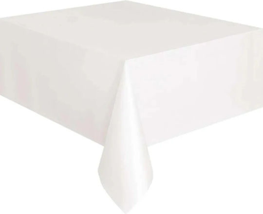 PartyDeco Парти покривка за Party 170x140см Бяла