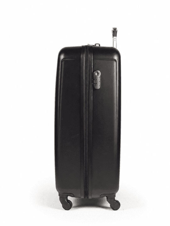 Cardinal Cabin Hard Black Suitcase With 4 Wheels Height 55cm
