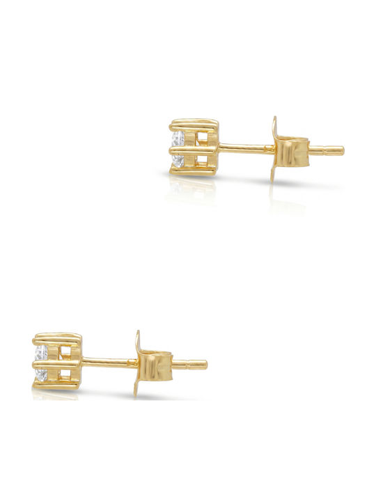 Kiriakos Gofas Earrings Silver Gold Plated with Stones