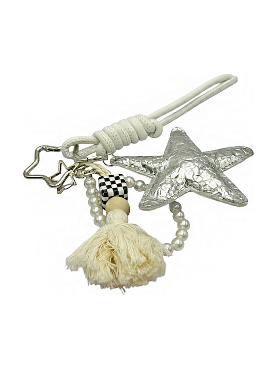 4-2612 Silver Star Multi-charm Bag Accessory Savil