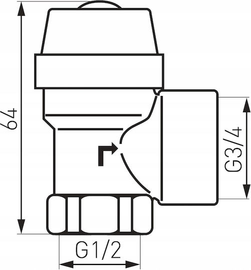 Предпазен Клапан 1-2" 2.5 Bar Gw-gw