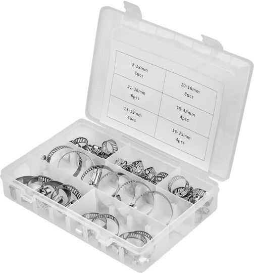 Set 34 Worm Gear Hose Clamps Kd10866