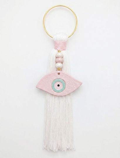 Grekas Home Handmade Hanging New Year's Lucky Charm White Ceramic Burner