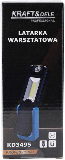 Kraft & Dele Battery LED Workshop Flashlight With Brightness Up To 250 Lumen