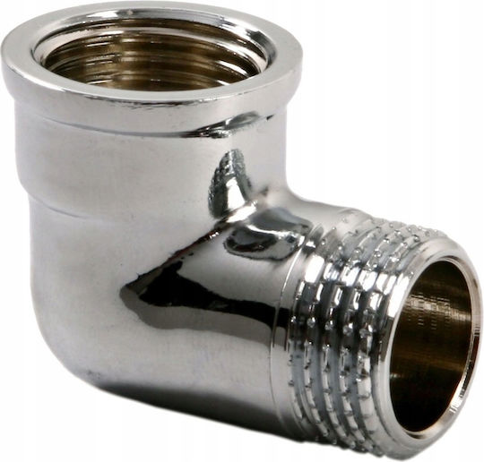Brass Elbow 3-4" Male-female Chromed
