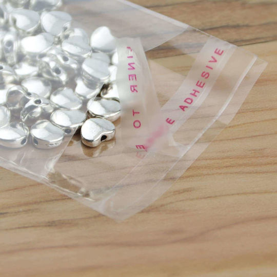 Transparent Cellophane Bags Self-adhesive Closure 24x24cm 200pcs