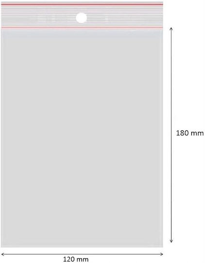 Ziplock Bags 120x180 Mm 1000 Pieces