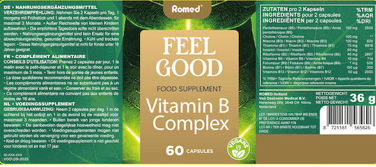 Romed Feel Good Βιταμίνη για Ενέργεια, τα Μαλλιά & τo Δέρμα 150mg 60 κάψουλες