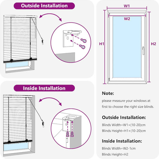 vidaXL Jalousie Sonnenschutz Hölzernes in Weißes Farbe P130xH130cm