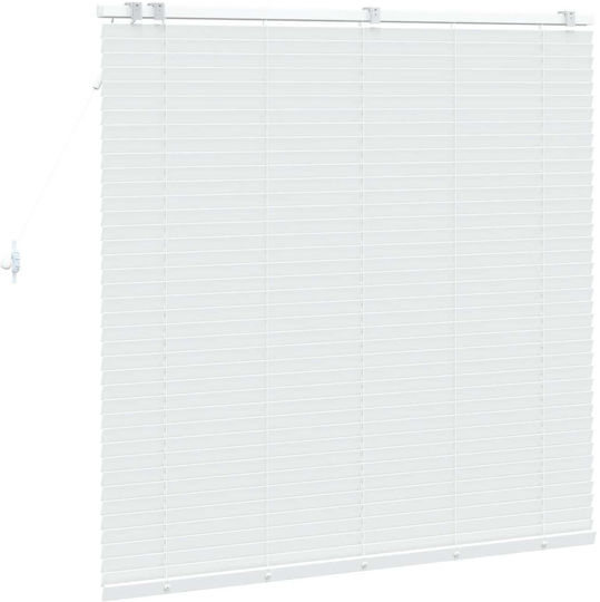 vidaXL Jalousie Sonnenschutz Hölzernes in Weißes Farbe P130xH130cm