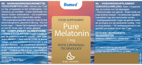 Romed Sleep Well 1mg Supliment pentru Somn 30ml Portocală