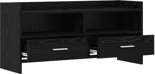 Dulap TV Stejar Negru 100x33x47cm