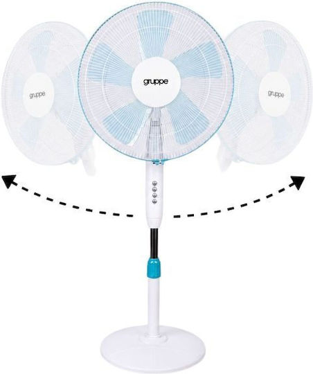 Gruppe Pedestal Fan 40W White
