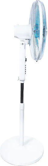 Gruppe Ανεμιστήρας Ορθοστάτης 70W Διαμέτρου 45cm White Blue