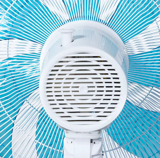 Gruppe Ανεμιστήρας Ορθοστάτης 70W Διαμέτρου 45cm White Blue