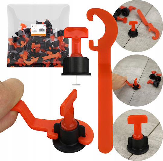 Vergionic Tile Leveling System 25 Pcs + Reusable Key