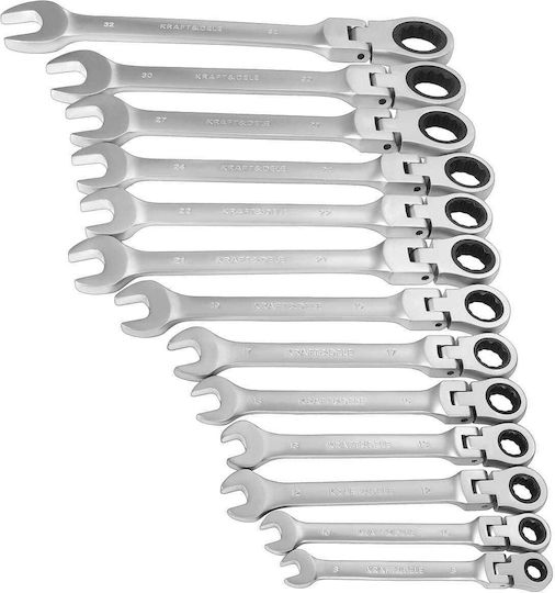 Kraft&Dele Комплект От 13 Бройки Германополигони С Трещотка 8-32mm Kd11305
