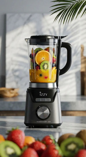 Izzy IZ-6501 Блендер със Стъклена Кана 1,5 л 1200W Черен