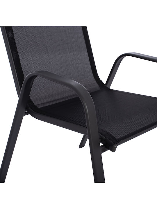 Set Dining de Exterior 3 Piese Negru