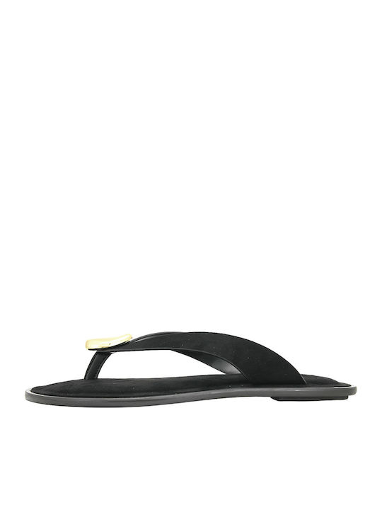 Damen Flache Schwarze Sandalen