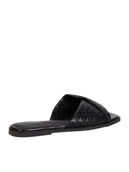 Damen Flache Sandalen Schwarz