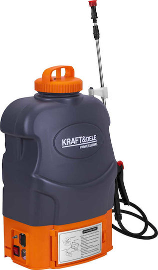 Kraft & Dele Pulverizator cu Presiune 12V cu Baterie 8Ah cu Capacitate 20l 4.5bar în Culoare Gri