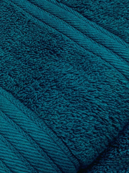 To megalo pazari Hand Towel 30x50cm Petrol Blue Weight 500gsm