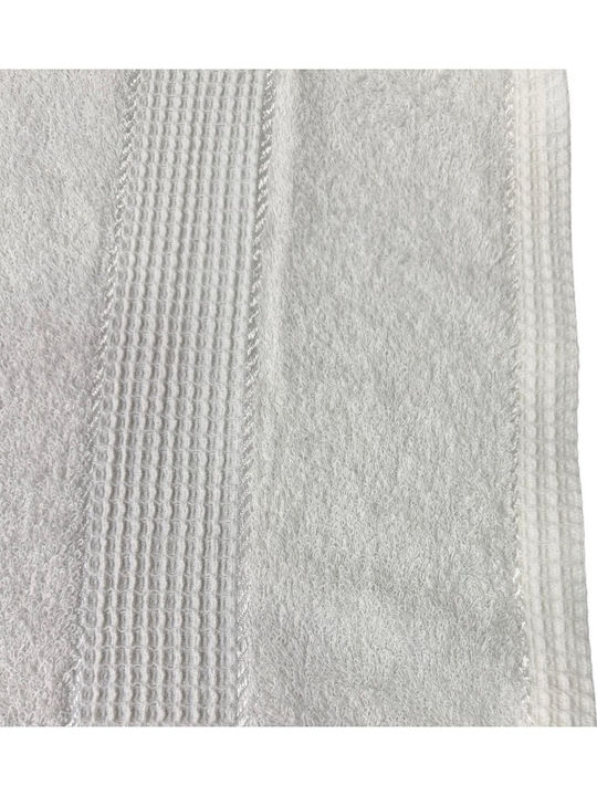 To megalo pazari Face Towel 50x90cm White Weight 400gsm