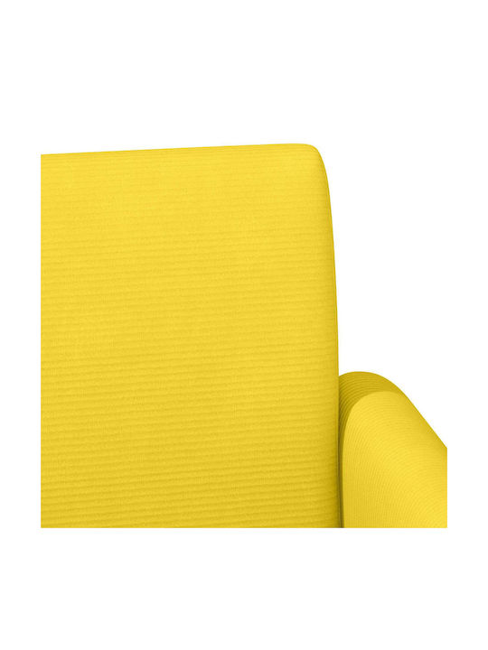 Doppelsitzer Samt Sofa Weiches Gelbes 116x67x81cm