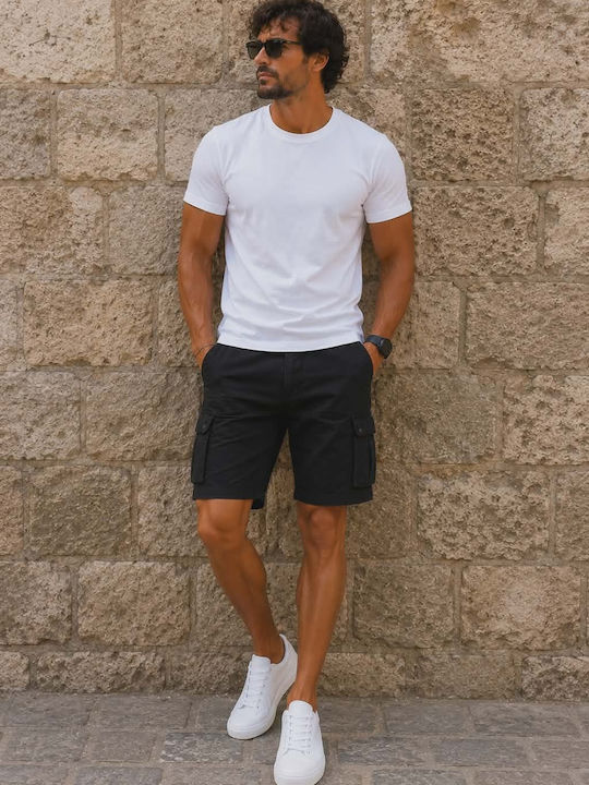 Herren Shorts Fracht Schwarz