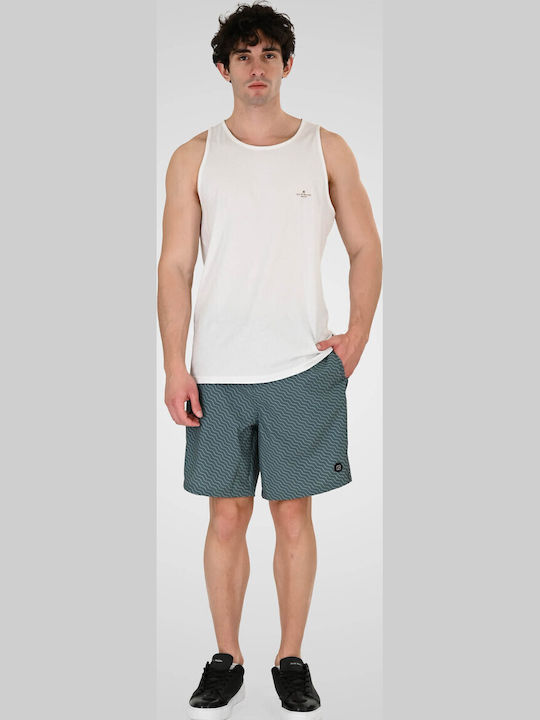 Men's Swimwear Bermuda Slate Blue With Patterns