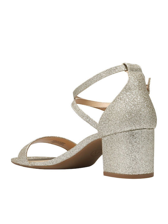 Serena Leather Sandals Gold