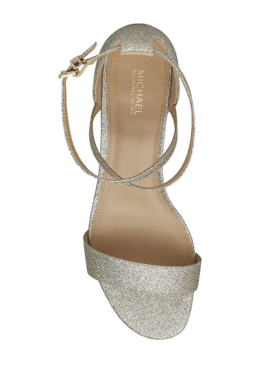 Serena Leather Sandals Gold