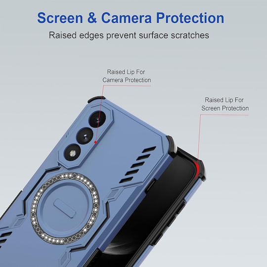Techsuit Rückseitencover Kunststoff Blau für Honor 600 Pro