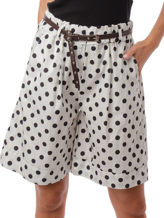 Women's White Bermuda