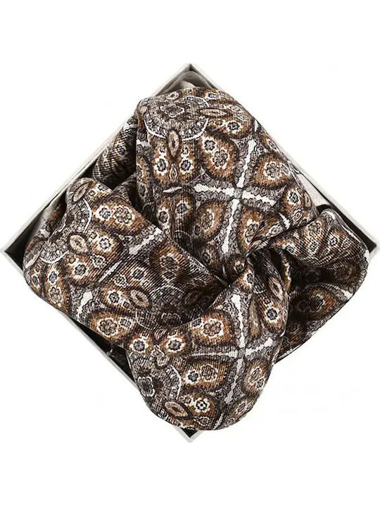 Men's Silky Brown Handkerchief