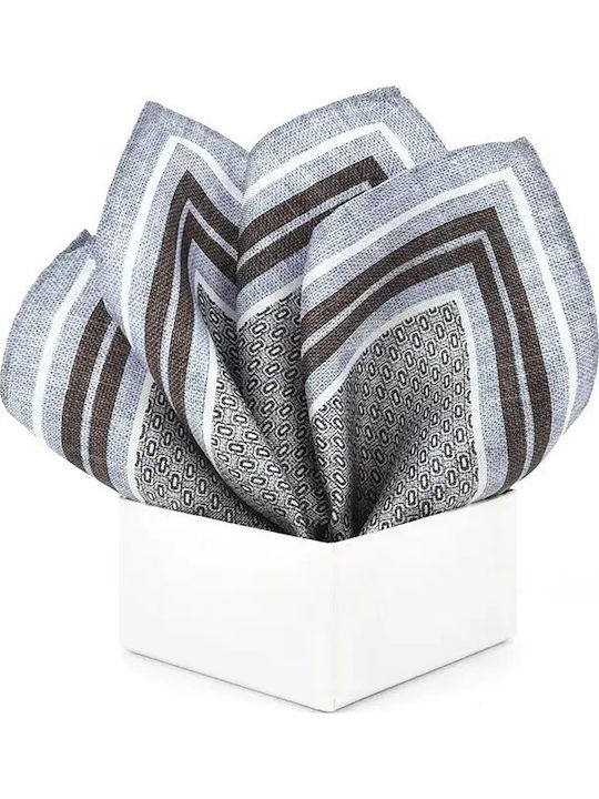 Men's Silk Blue Pocket Handkerchief